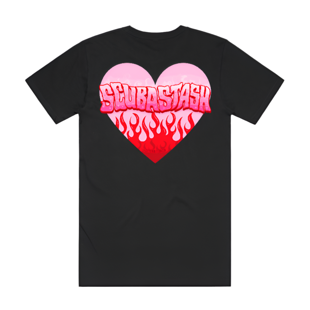 “STASH HEART” BLACK TEE