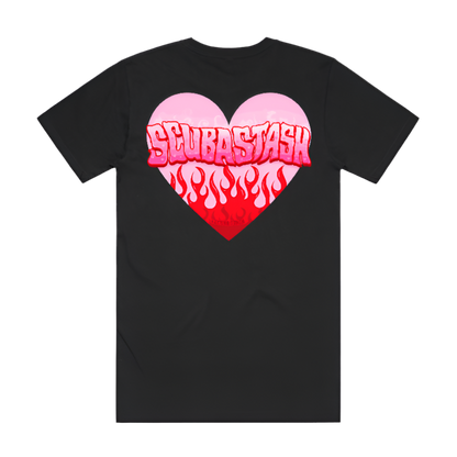 “STASH HEART” BLACK TEE