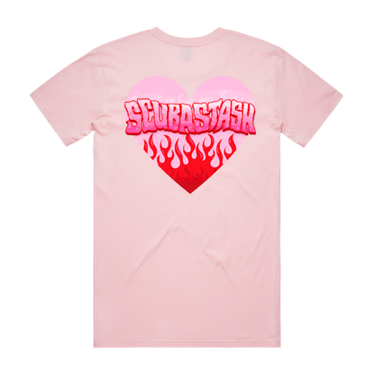“STASH HEART” PINK TEE